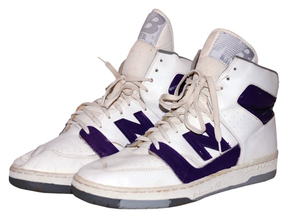 Circa 1984 James Worthy Los Angeles Lakers Game-Used Sneakers 