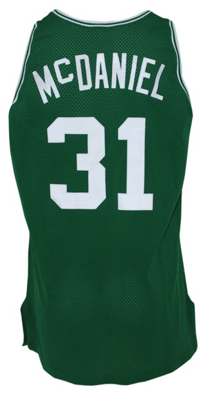 1992-1993 Xavier McDaniel Boston Celtics Game-Used Road Jersey