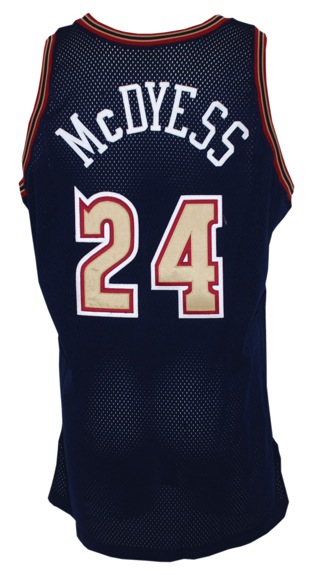 1996-1997 Antonio McDyess Denver Nuggets Game-Used Road Jersey