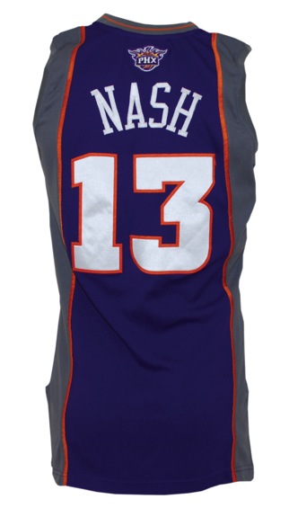 2007-2008 Steve Nash Phoenix Suns Game-Used Road Uniform (2)