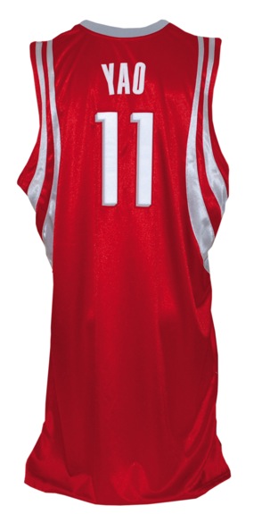 2004-2005 Yao Ming Houston Rockets Game-Used Road Jersey