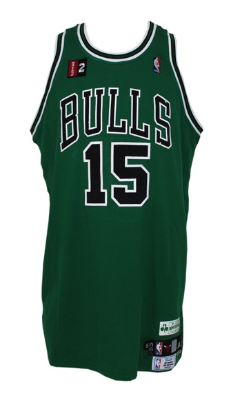 2008-2009 John Salmons Chicago Bulls Game-Used St. Patrick’s Day Uniform (Bulls LOA) (Kerr/Van Lier Patch)
