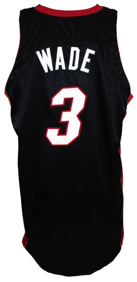 2004-2005 Dwayne Wade Miami Heat Game-Used Road Jersey