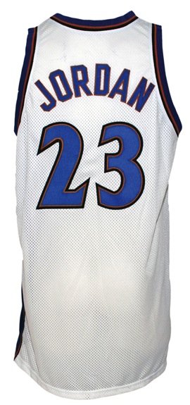 2002 - 2003 Michael Jordan Washington Wizards Game-Used Home Jersey 