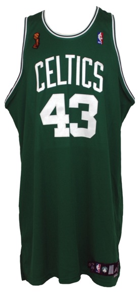 2008 Kendrick Perkins Boston Celtics Game-Used Road NBA Finals Jersey
