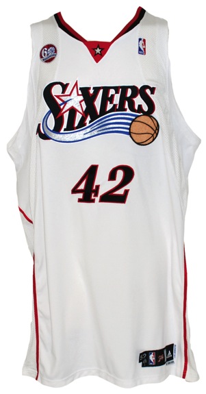 2008-2009 Elton Brand Philadelphia 76ers Game-Used Home Jersey (Topps LOA)