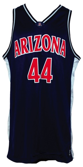 Circa 2000 Richard Jefferson University of Arizona Wildcats Game-Used Road Jersey