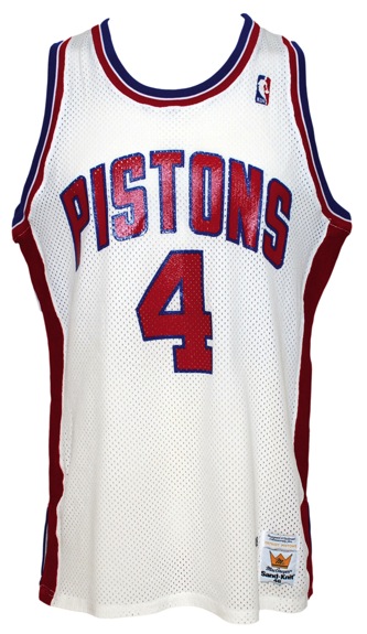 1988-1989 Joe Dumars Detroit Pistons Game-Used Home Jersey (Championship Season)