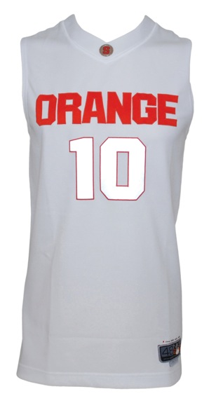 2008-2009 Johnny Flynn Syracuse Orange Game-Used Home Jersey (Steiner LOA)