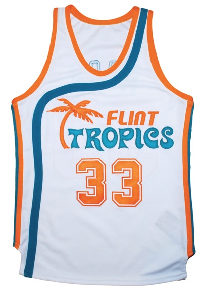 Will Ferrell Flint Tropics Worn Jersey from the ABA Movie “Semi-Pro” 