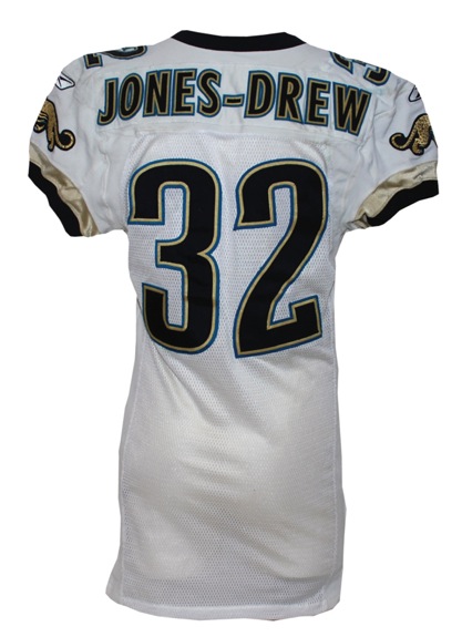 2006 Maurice Jones-Drew Jacksonville Jaguars Game-Used Road Jersey (Team Repairs)