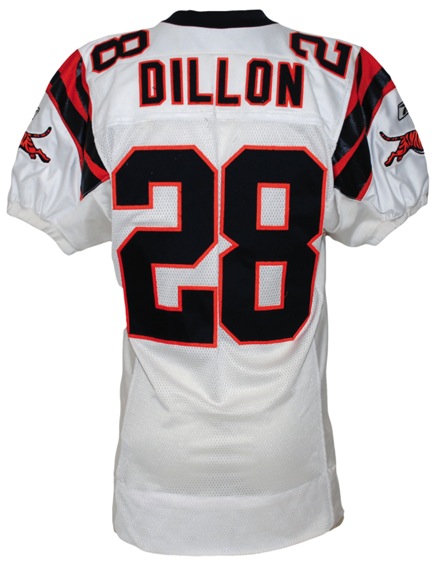 2002 Corey Dillon Cincinnati Bengals Game-Used Road Jersey
