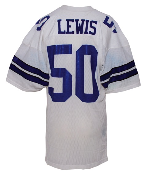 Circa 1980 D.D. Lewis Dallas Cowboys Game-Used Home Jersey (Team Repairs) (MEARS A10)