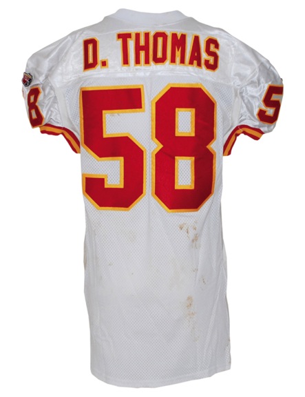 1995 Derrick Thomas Kansas City Chiefs Game-Used Road Jersey (MEARS A 9.5)