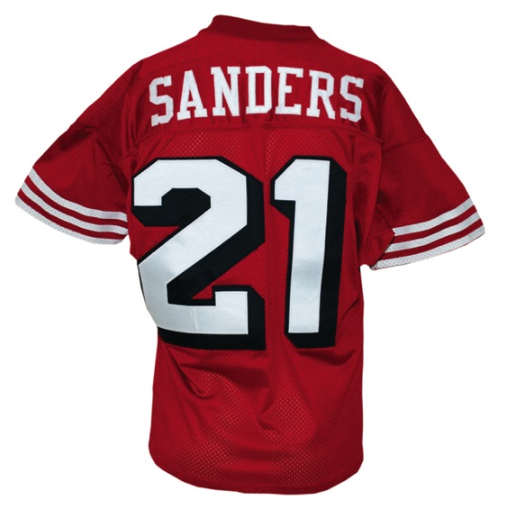 9/25/1994 Deion Sanders San Francisco 49ers Game-Used Home Jersey (Championship Season) (Photomatch)