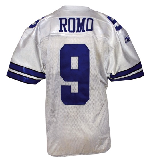 9/28/2009 Tony Romo Dallas Cowboys vs. Panthers Game-Used Home Jersey (Cowboys-Steiner LOA)