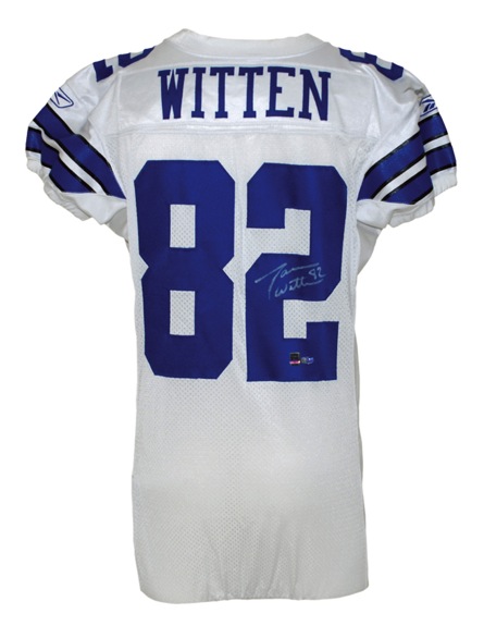 2007 Jason Witten Dallas Cowboys Game Issued & Autographed Home Jersey (Cowboys-Steiner LOA) (JSA)