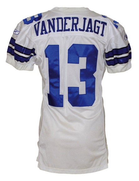 2006 Mike Vanderjagt Dallas Cowboys Game-Used Home Jersey (Provagroup) (Cowboys-Steiner LOA)