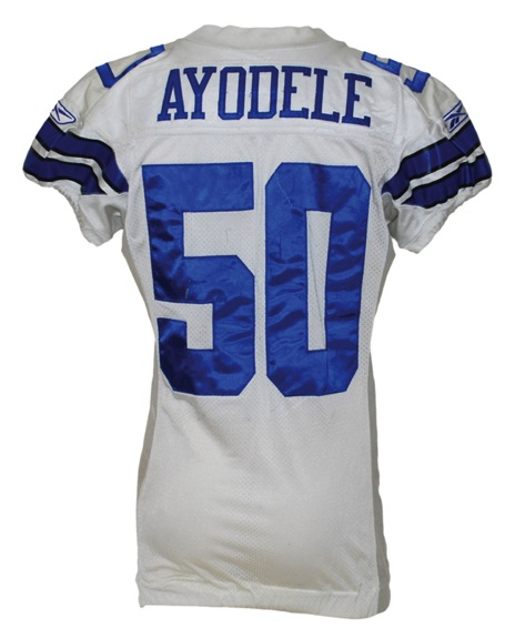 2006 Akin Ayodele Dallas Cowboys Game-Used Home Jersey (Provagroup) (Cowboys-Steiner LOA)
