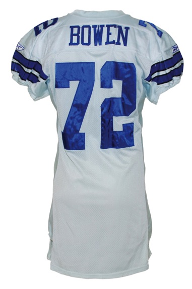 2006-2007 Stephen Bowen Dallas Cowboys Game-Used Home Jersey (Team Repairs) (Provagroup) (Cowboys-Steiner LOA)