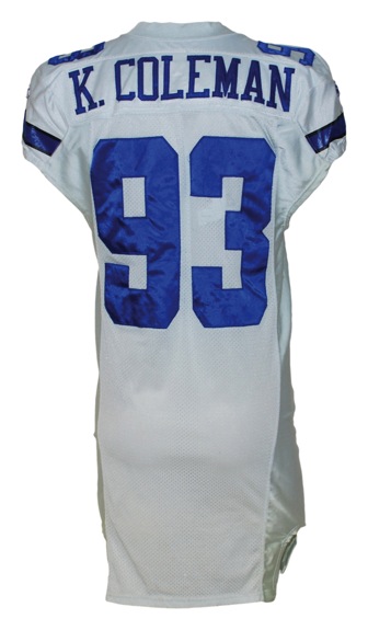 2006 Kenyon Coleman Dallas Cowboys Game-Used Home Jersey (Team Repairs) (Provagroup) (Cowboys-Steiner LOA)