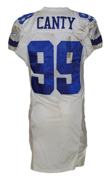 2006 Chris Canty Dallas Cowboys Game-Used Home Jersey (Provagroup) (Cowboys-Steiner)