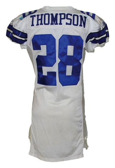 2006 Tyson Thompson Dallas Cowboys Game-Used Home Jersey (Provagroup) (Cowboys-Steiner LOA)