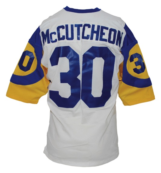Mid 1970’s Lawrence McCutcheon Los Angeles Rams Game-Used Road Jersey (Team Repairs)
