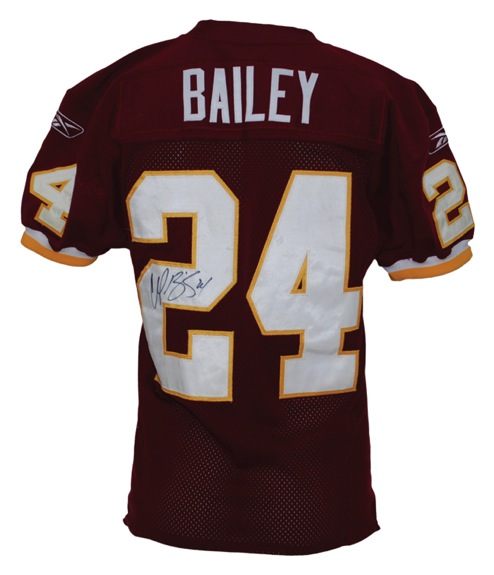 2003 Champ Bailey Washington Redskins Game-Used & Autographed Home Jersey (JSA) 