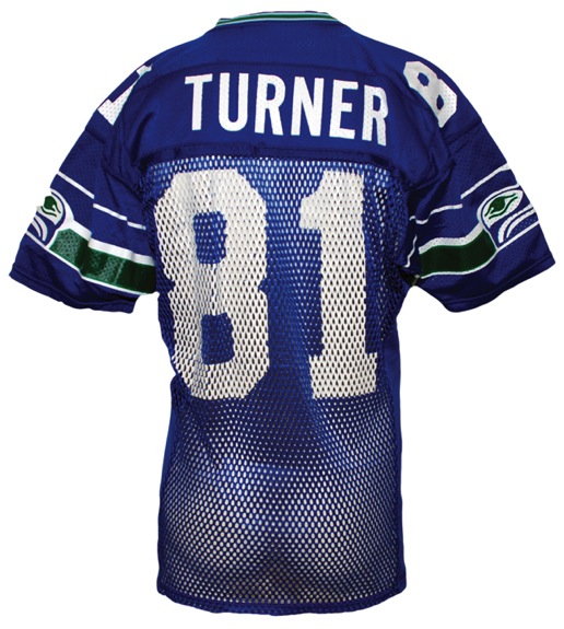 1986 Daryl Turner Seattle Seahawks Game Used Home Jersey & 2000 Reggie Tongue Seattle Seahawks Game Used Road Jersey (2) 