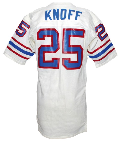 Circa 1978 Kurt Knoff Houston Oilers Game Used Home Jersey