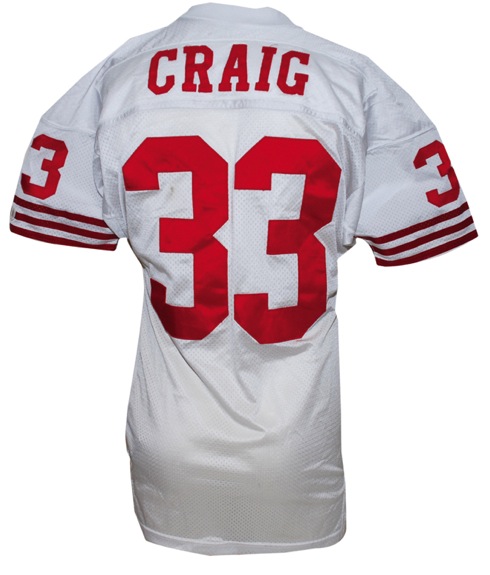 1990 Roger Craig San Francisco 49ers Game-Used Road Jersey with Game-Used & Autographed Cleats (JSA) (2)