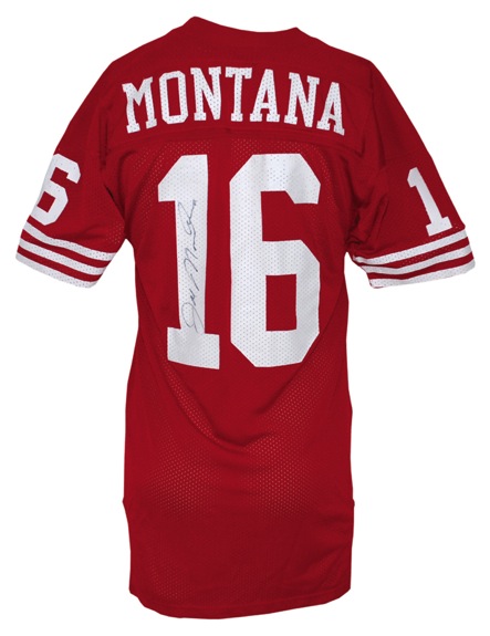 Mid 1980s Joe Montana San Francisco 49ers Game Used & Autographed Home Jersey (JSA)