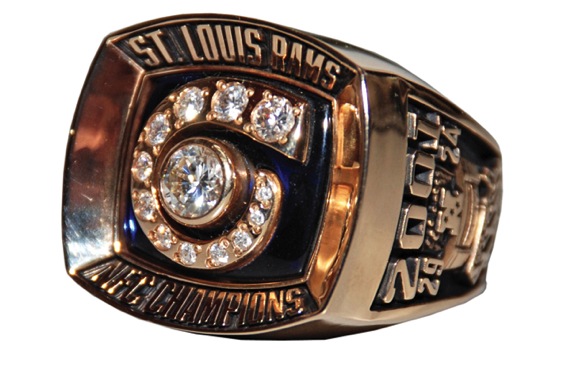 2001 Kopman St. Louis Rams NFC Championship Ring 