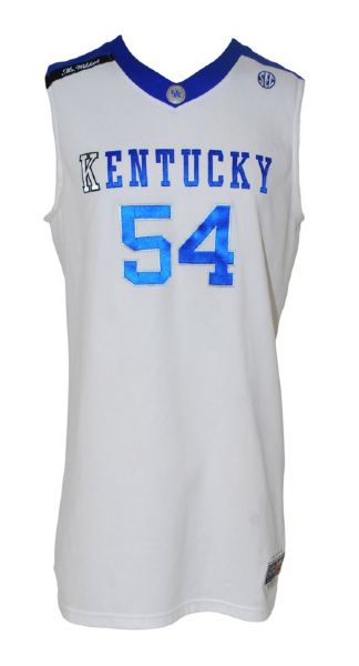 2008-09 Patrick Patterson Kentucky Wildcats Game-Used Home Jersey (Bill Keightley "Mr. Wildcat" Memorial Patch)