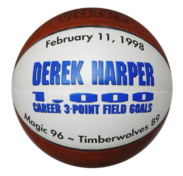 December 22nd, 1997 Derek Harper’s 1,000th 3-Pointer Game Ball