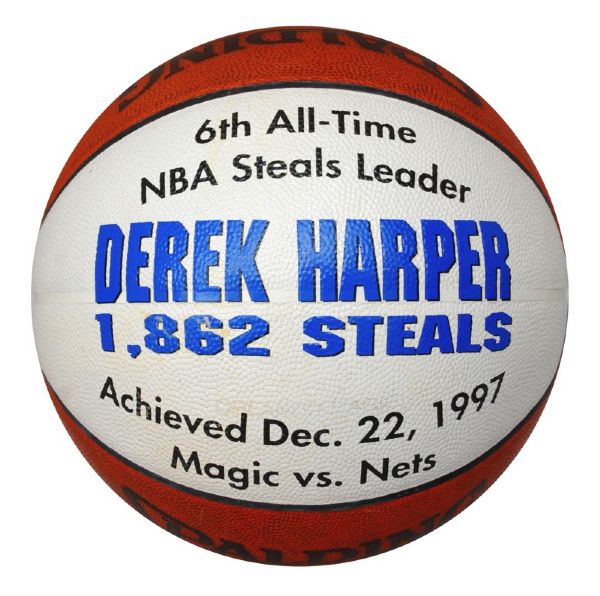 February 11th, 1998 Derek Harper’s  1,862nd Steal Game Ball