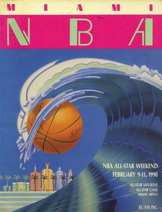 1990 Autographed NBA All-Star Program (JSA) 