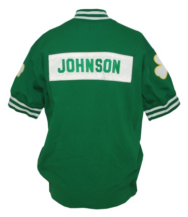 1987-1988 Dennis Johnson Boston Celtics Worn Road Warm-up Jacket (Johnson Family LOA)