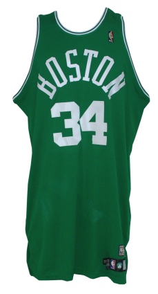 2007-2008 Paul Pierce Boston Celtics Game-Used Throwback Road Jersey (Championship Season) 