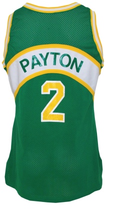 1990-1991 Gary Payton Rookie Seattle Sonics Game-Used Road Jersey