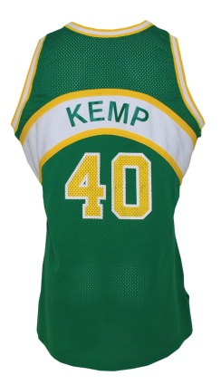 1991-1992 Shawn Kemp Seattle Sonics Game-Used Road Jersey 