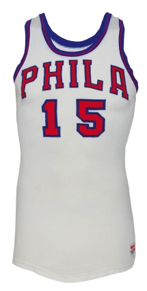 1967-1968 Hal Greer Philadelphia 76ers Game-Used Home Jersey
