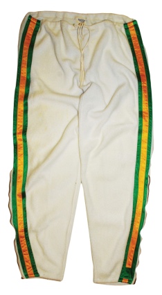 Early 1960s Bill Russell Boston Celtics Worn Home Warm-Up Pants 