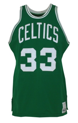 Early 1980s Larry Bird Boston Celtics Game-Used Road Uniform (2) (Additional LOA) 