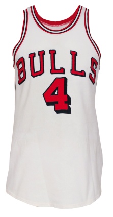 Late 1960s Jerry Sloan Chicago Bulls Game-Used Home Jersey (Very Rare)