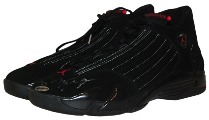 Limited Edition Michael Jordan Two Pair of "Air Jordan" Autographed Sneakers (2) (JSA) 
