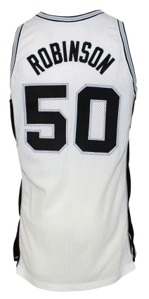 1991-1992 David Robinson San Antonio Spurs Game-Used Home Jersey 