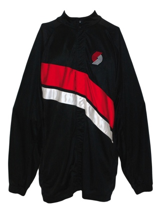 2001-2002 Scottie Pippen Portland Blazers Worn Road Warm-up Jacket & Pants (2)