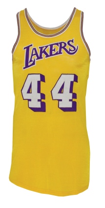 Late 1960s Jerry West Los Angeles Lakers Game-Used Home Uniform (2) 